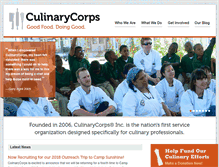 Tablet Screenshot of culinarycorps.org